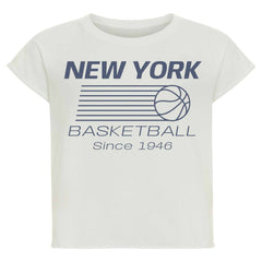 NBA New York Knicks Sportiqe Women's Athletic Club Collection Alana Premium Cropped T-Shirt
