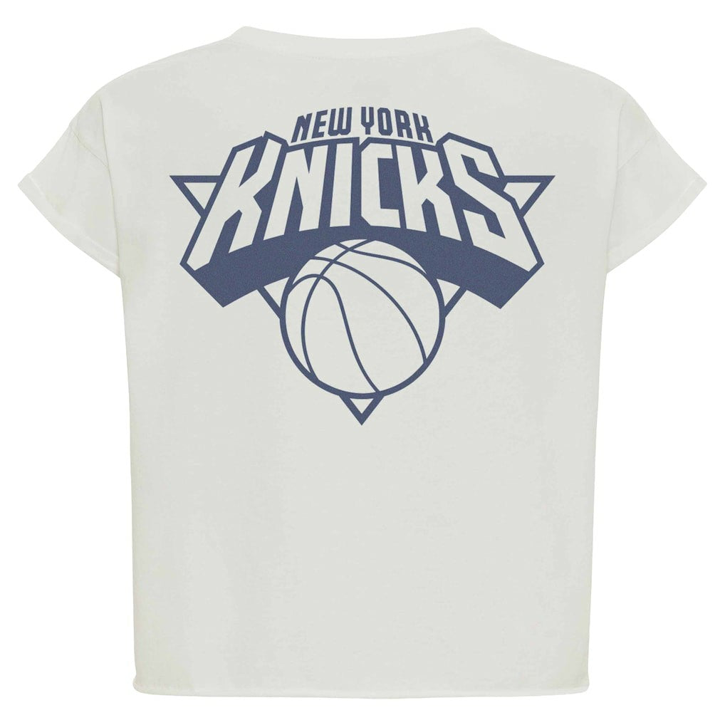 NBA New York Knicks Sportiqe Women's Athletic Club Collection Alana Premium Cropped T-Shirt