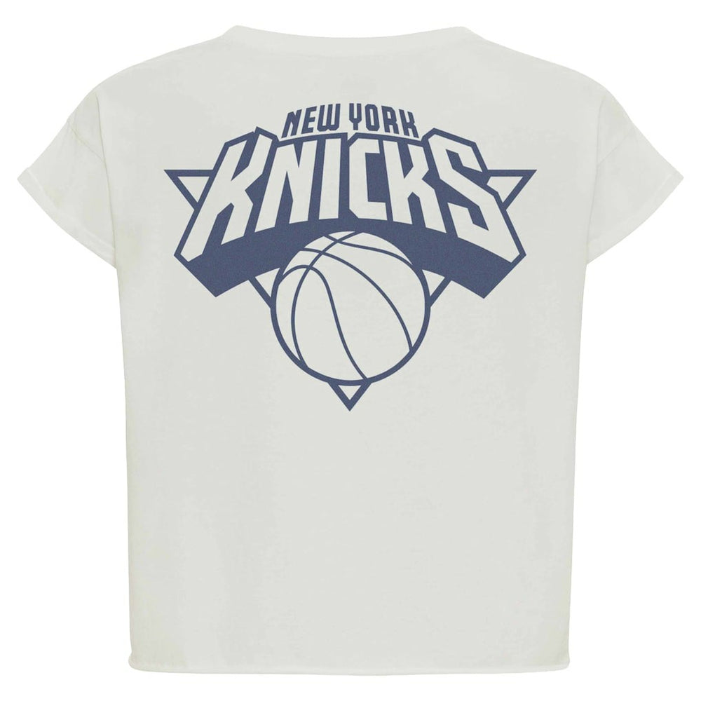 NBA New York Knicks Sportiqe Women's Athletic Club Collection Alana Premium Cropped T-Shirt