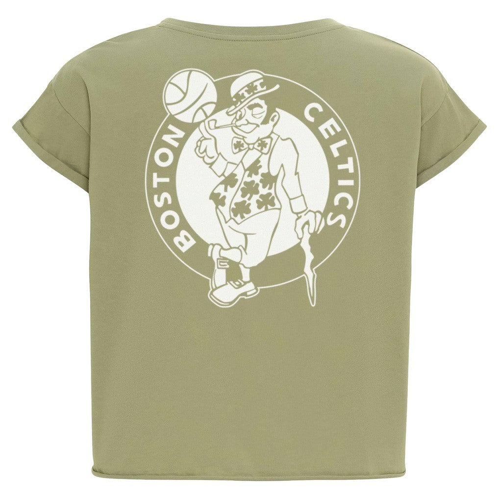 NBA Boston Celtics Sportiqe Women's Athletic Club Collection Alana Premium Cropped T-Shirt