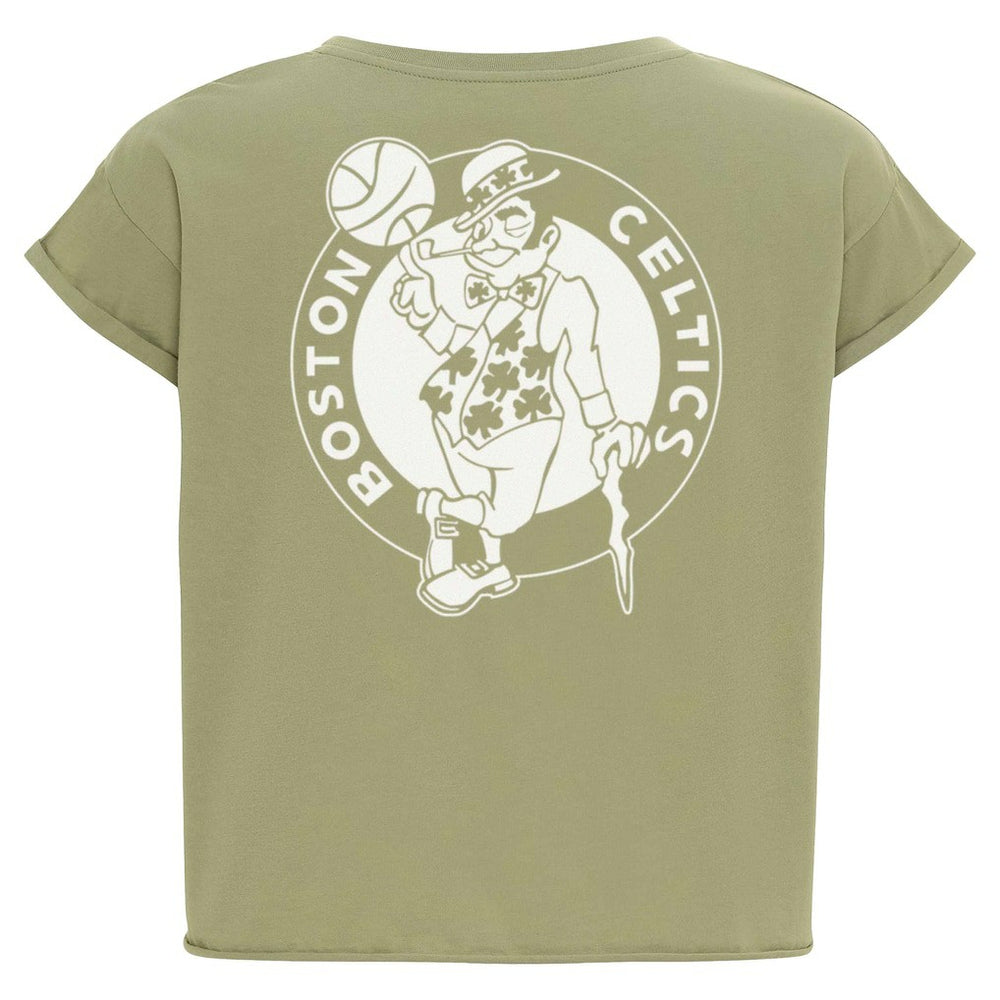 NBA Boston Celtics Sportiqe Women's Athletic Club Collection Alana Premium Cropped T-Shirt