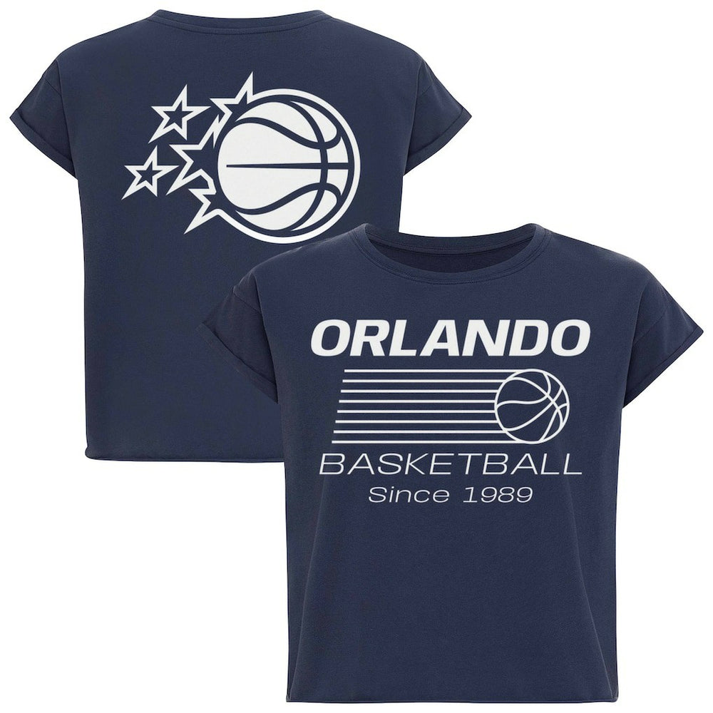 NBA Orlando Magic Sportiqe Women's Athletic Club Collection Alana Premium Cropped T-Shirt