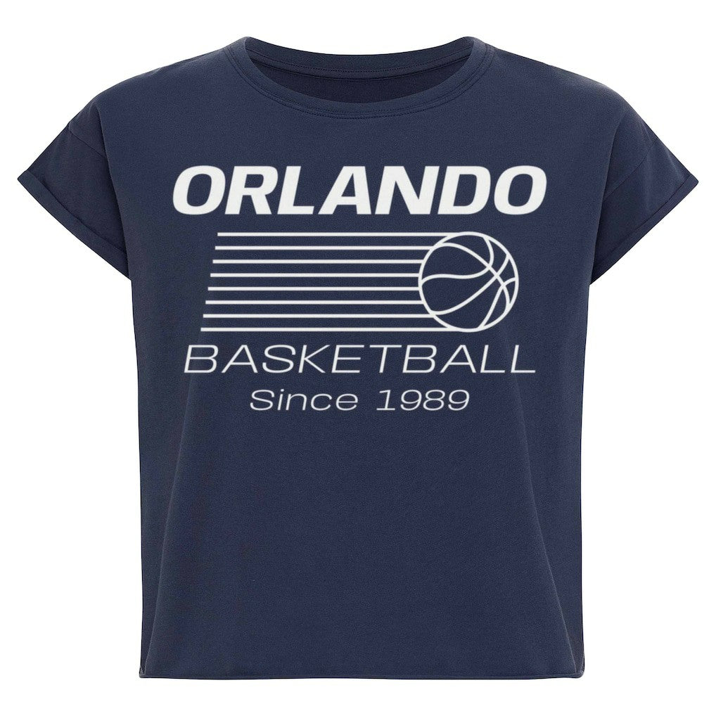 NBA Orlando Magic Sportiqe Women's Athletic Club Collection Alana Premium Cropped T-Shirt