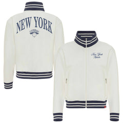 NBA New York Knicks Sportiqe Women's Athletic Club Collection Sutton French Terry Full-Zip Jacket
