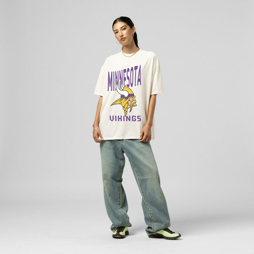 Women's Logo Rise Boyfriend T-Shirt - Minnesota Vikings