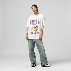 Women's Logo Rise Boyfriend T-Shirt - Minnesota Vikings
