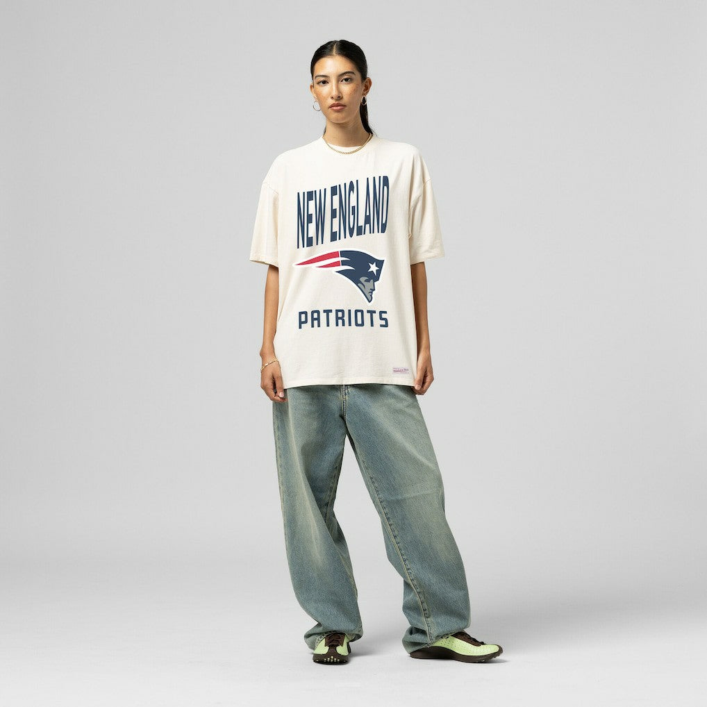 Women's Logo Rise Boyfriend T-Shirt - New England Patriots