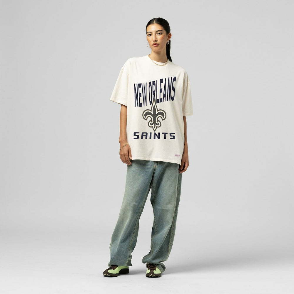 Women's Logo Rise Boyfriend T-Shirt - New Orleans Saints