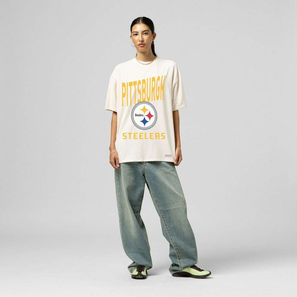 Women's Logo Rise Boyfriend T-Shirt - Pittsburgh Steelers