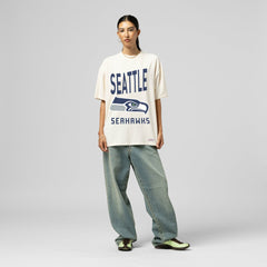 Women's Logo Rise Boyfriend T-Shirt - Seattle Seahawks