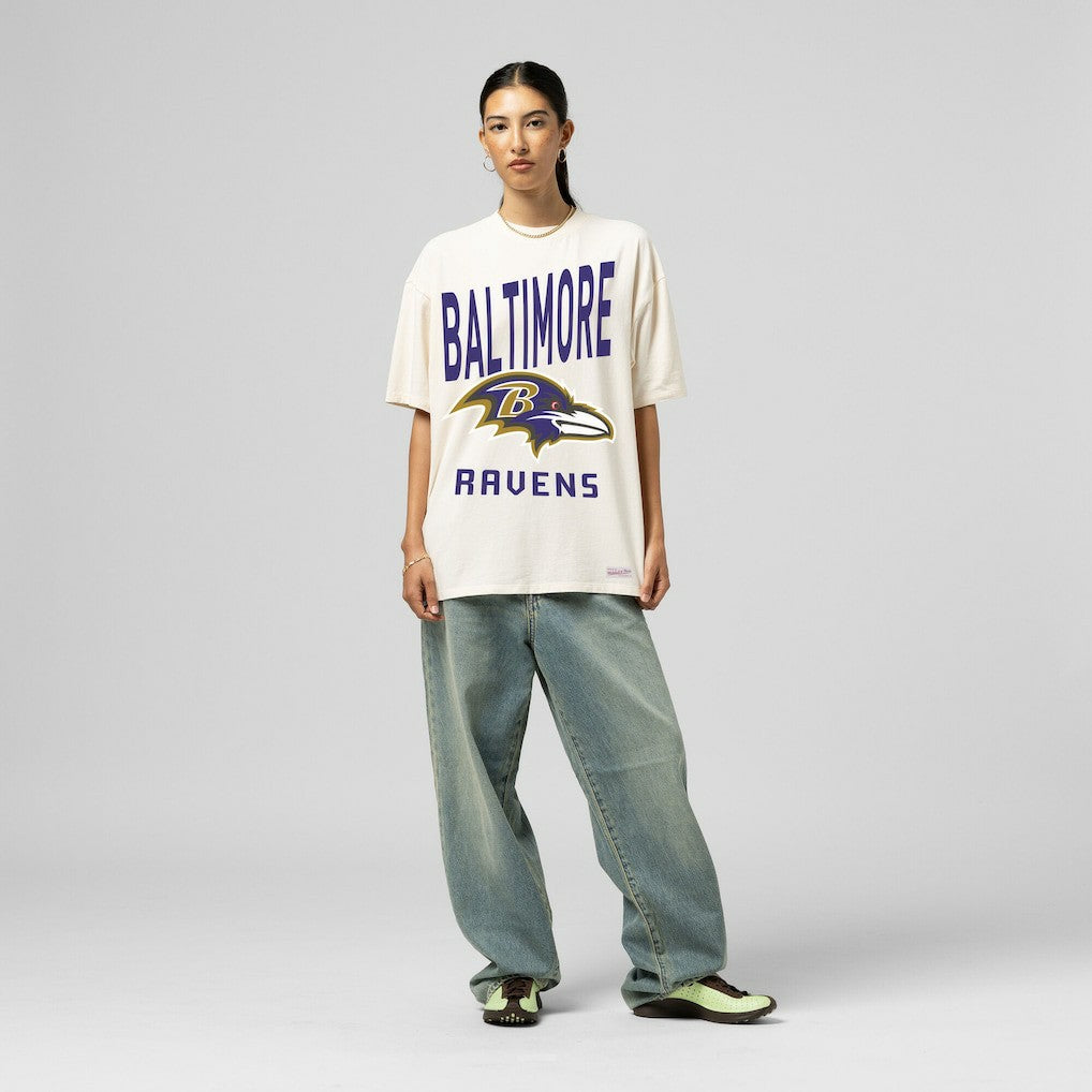 Women's Logo Rise Boyfriend T-Shirt - Baltimore Ravens