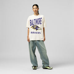 Women's Logo Rise Boyfriend T-Shirt - Baltimore Ravens