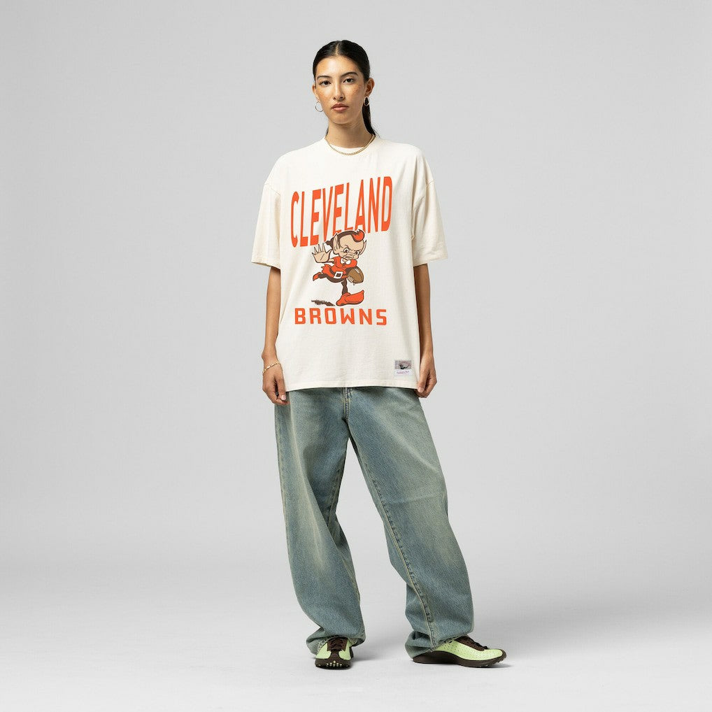 Women's Logo Rise Boyfriend T-Shirt - Cleveland Browns