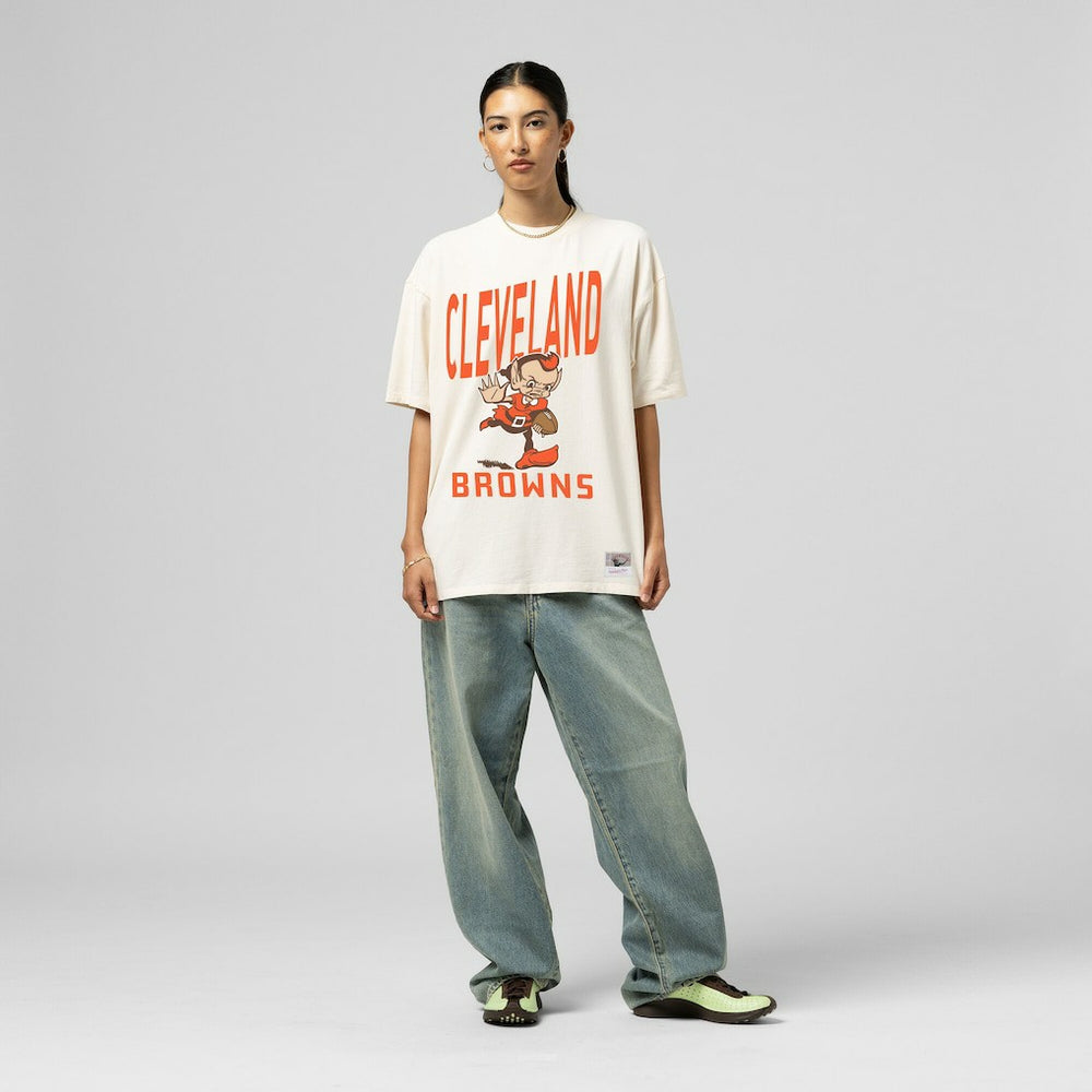 Women's Logo Rise Boyfriend T-Shirt - Cleveland Browns