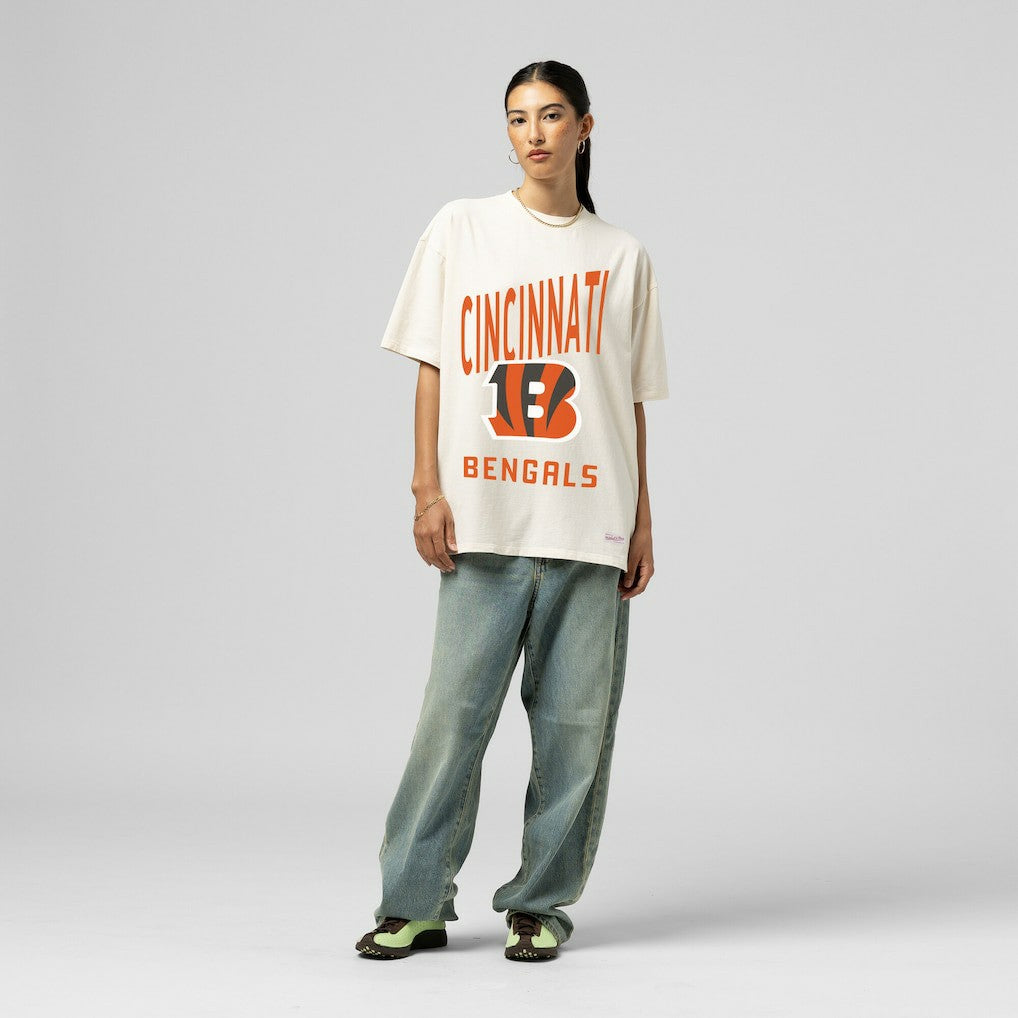 Women's Logo Rise Boyfriend T-Shirt - Cincinnati Bengals