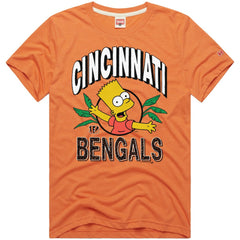 Homage x The Simpsons Unisex Tri-Blend T-Shirt - Cincinnati Bengals