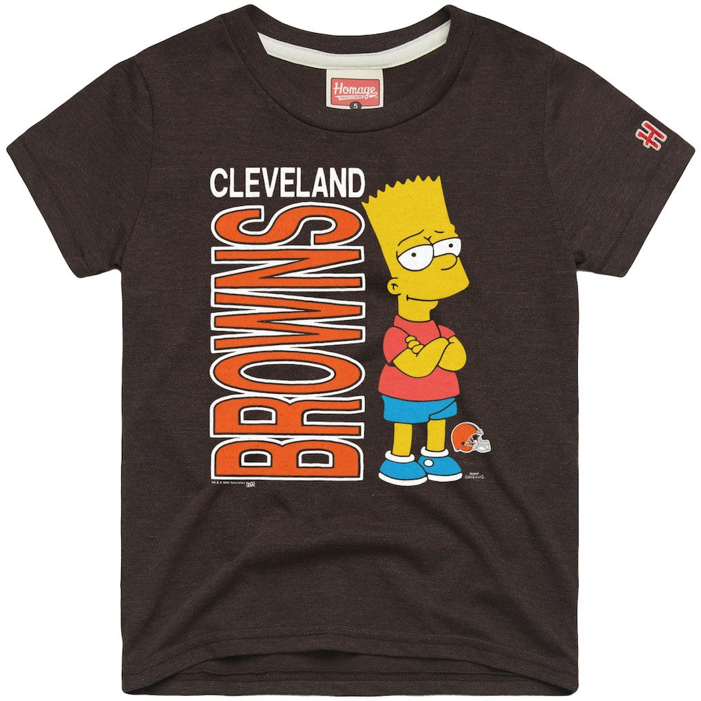 Homage x The Simpsons Unisex Tri-Blend T-Shirt - Cleveland Browns