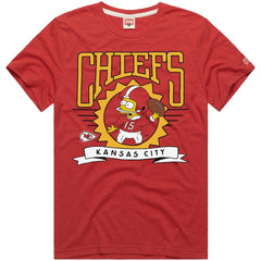 Homage x The Simpsons Unisex Tri-Blend T-Shirt - Kansas City Chiefs