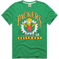 Homage x The Simpsons Unisex Tri-Blend T-Shirt - Green Bay Packers