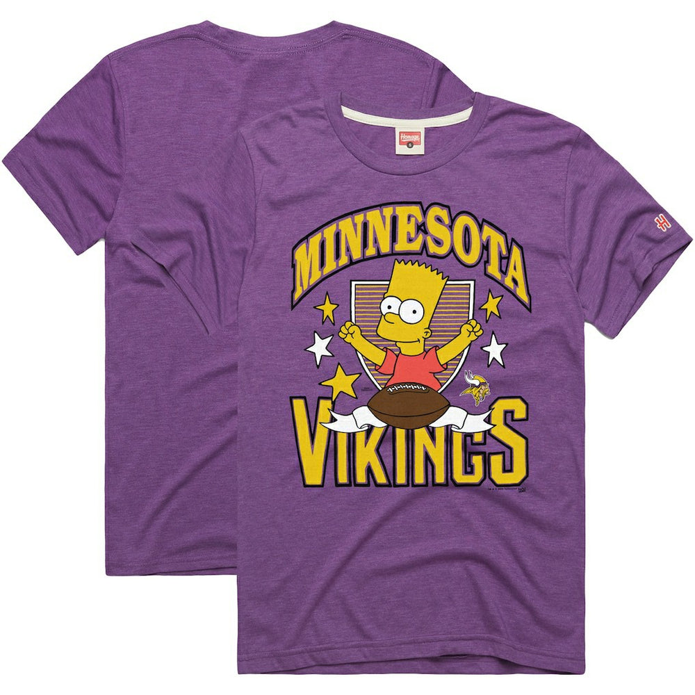 Homage x The Simpsons Unisex Tri-Blend T-Shirt - Minnesota Vikings