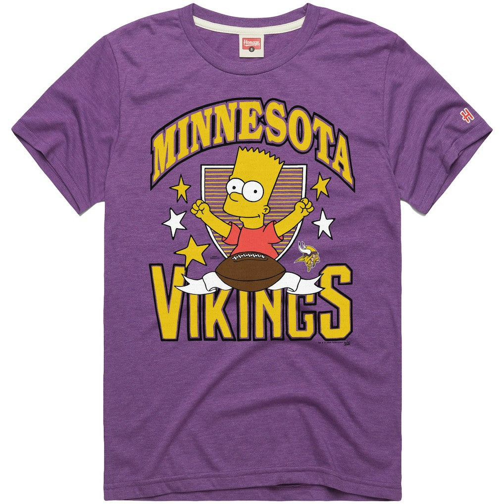 Homage x The Simpsons Unisex Tri-Blend T-Shirt - Minnesota Vikings