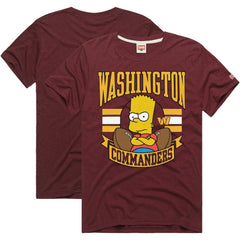 Homage x The Simpsons Unisex Tri-Blend T-Shirt - Washington Commanders