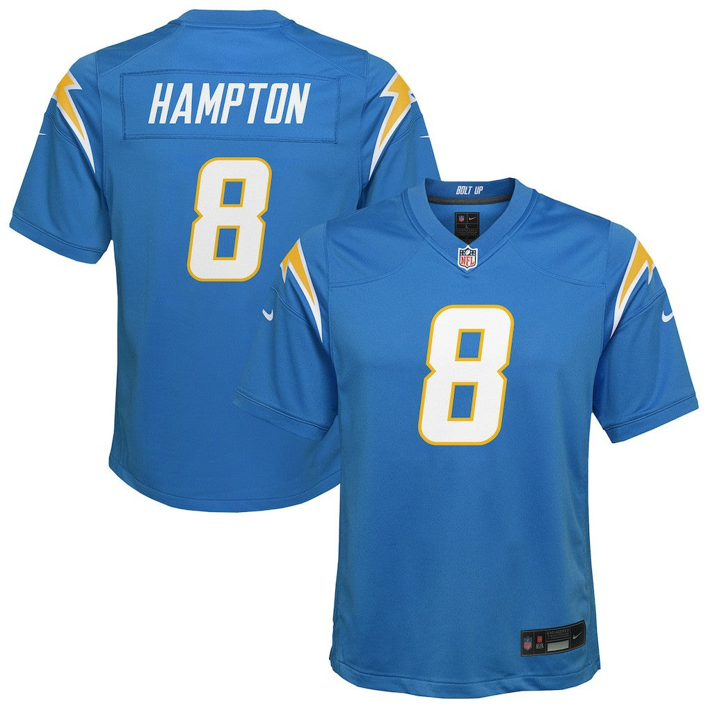 Omarion Hampton  Youth Team Game Jersey - Los Angeles Chargers
