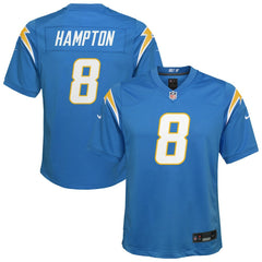 Omarion Hampton  Youth Team Game Jersey - Los Angeles Chargers