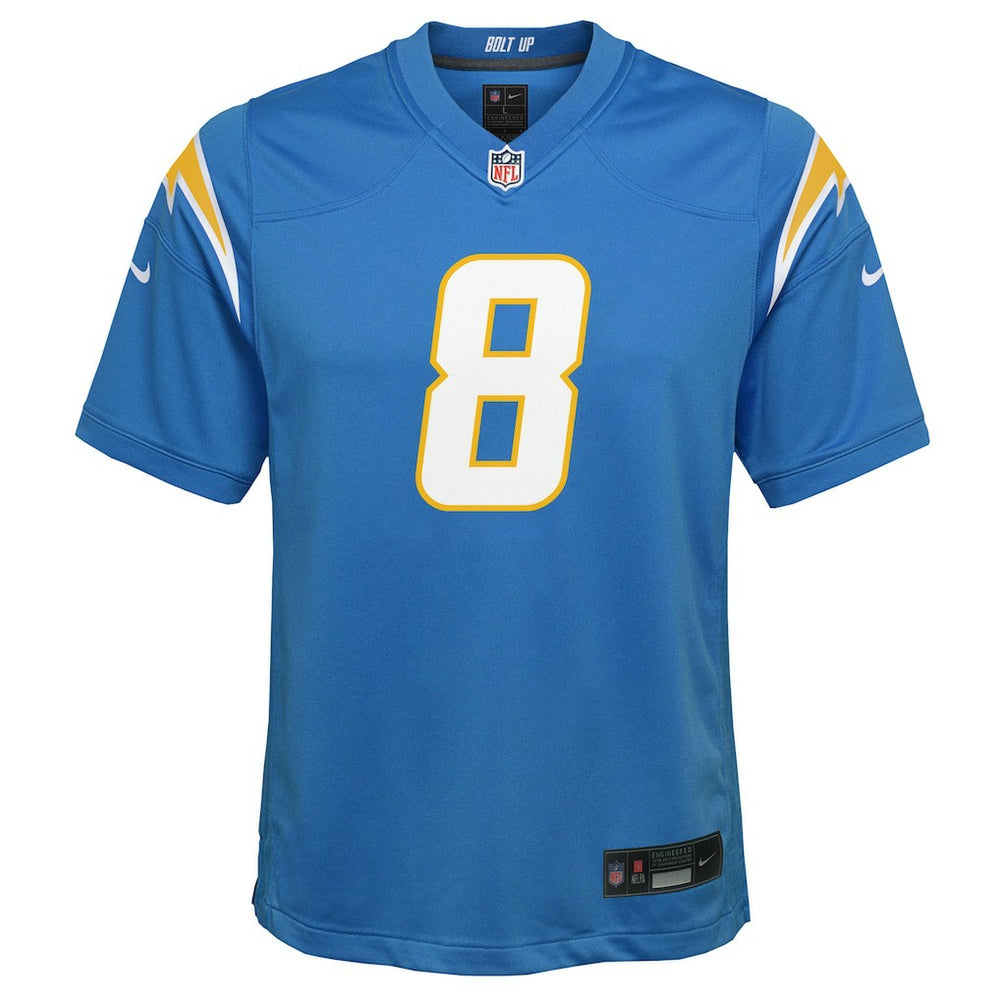 Omarion Hampton  Youth Team Game Jersey - Los Angeles Chargers