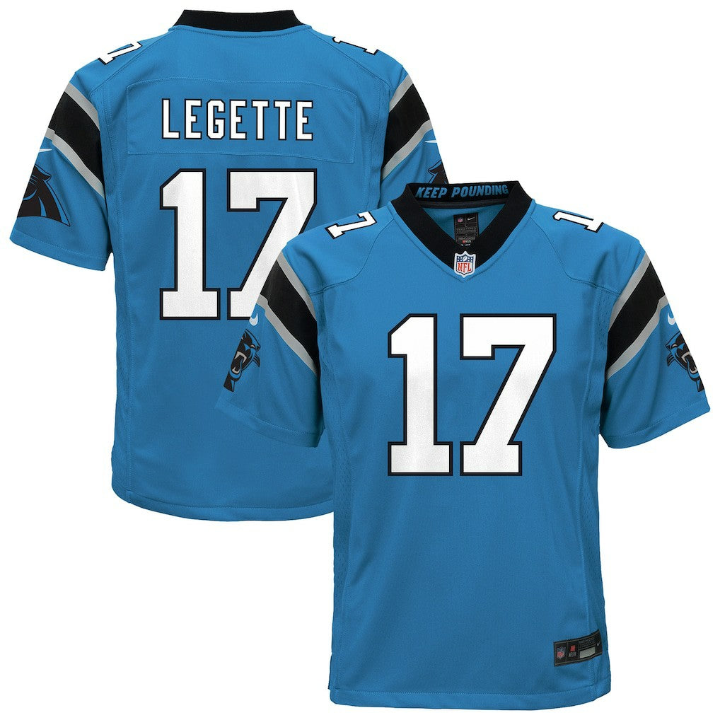 Xavier Legette  Youth Alternate Game Jersey - Carolina Panthers
