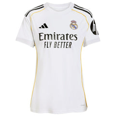 Kylian Mbappé Real Madrid Women's 2025/26 Home Replica Player Jersey - Adidas White
