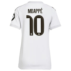 Kylian Mbappé Real Madrid Women's 2025/26 Home Replica Player Jersey - Adidas White