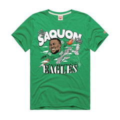 Saquon Barkley  Homage Unisex Caricature Player Graphic Tri-Blend T-Shirt - Philadelphia Eagles