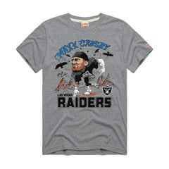 Maxx Crosby  Homage Unisex Caricature Player Graphic Tri-Blend T-Shirt - Las Vegas Raiders