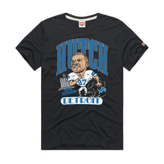 Aidan Hutchinson  Homage Unisex Caricature Player Graphic Tri-Blend T-Shirt - Detroit Lions
