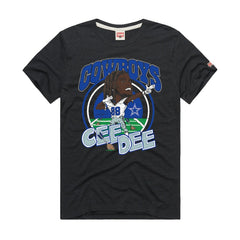 CeeDee Lamb  Homage Unisex Caricature Player Graphic Tri-Blend T-Shirt - Dallas Cowboys