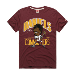Jayden Daniels  Homage Unisex Caricature Player Graphic Tri-Blend T-Shirt - Washington Commanders