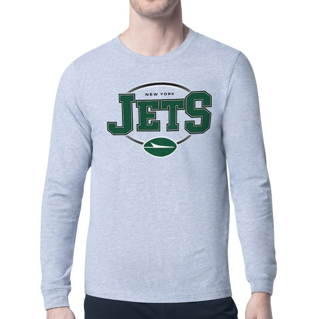 Starter Team Track Graphic Long Sleeve T-Shirt - New York Jets