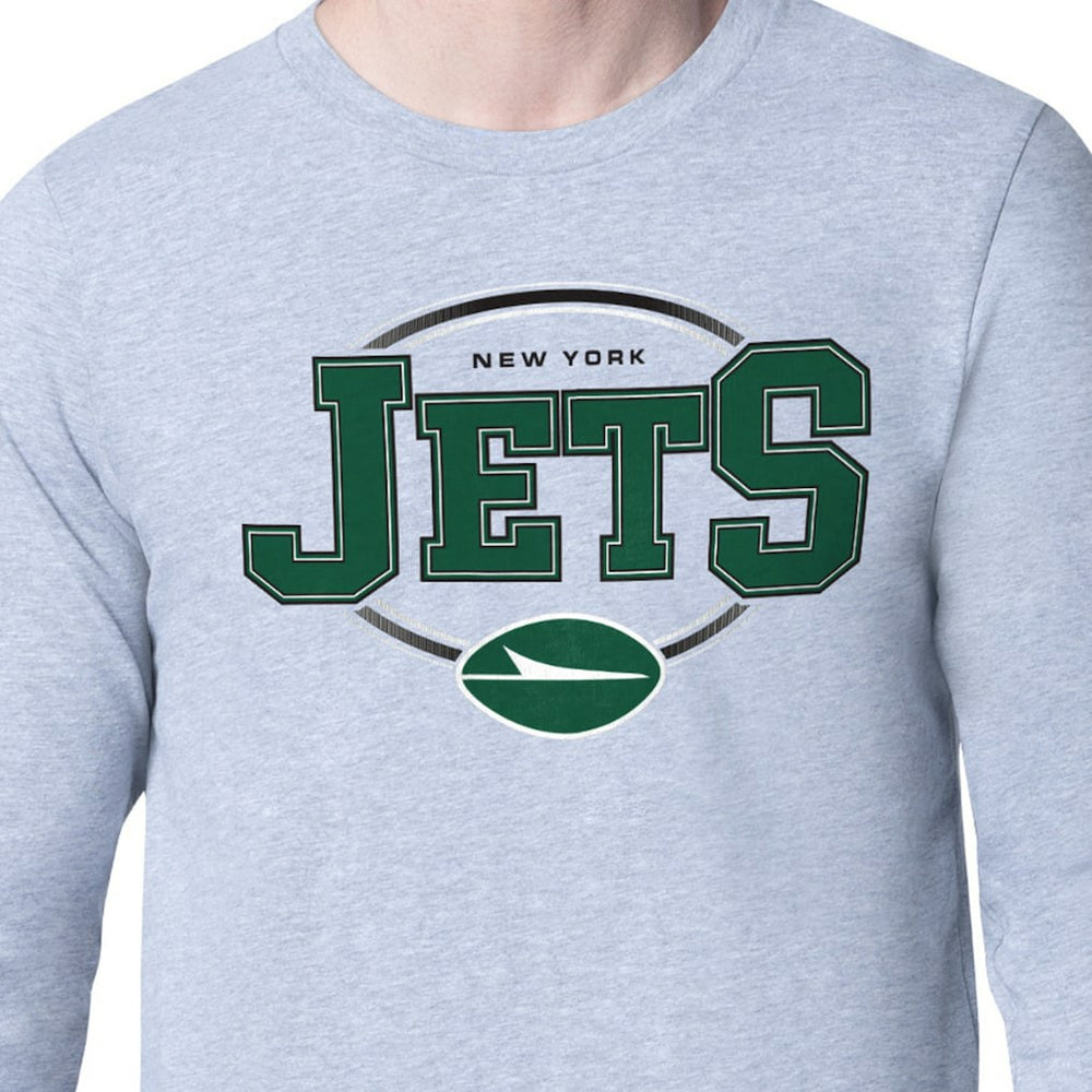 Starter Team Track Graphic Long Sleeve T-Shirt - New York Jets