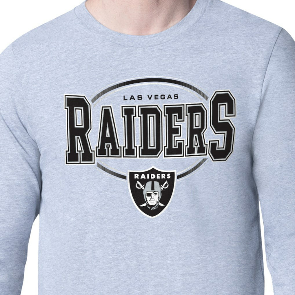 Starter Team Track Graphic Long Sleeve T-Shirt - Las Vegas Raiders