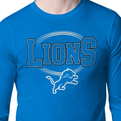 Starter Team Track Graphic Long Sleeve T-Shirt - Detroit Lions