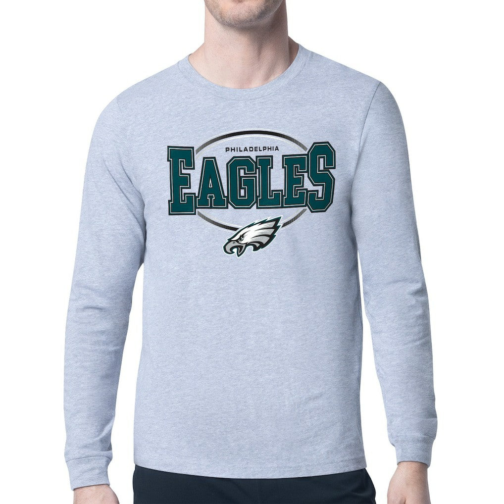 Starter Team Track Graphic Long Sleeve T-Shirt - Philadelphia Eagles