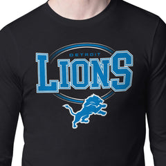 Starter Team Track Graphic Long Sleeve T-Shirt - Detroit Lions