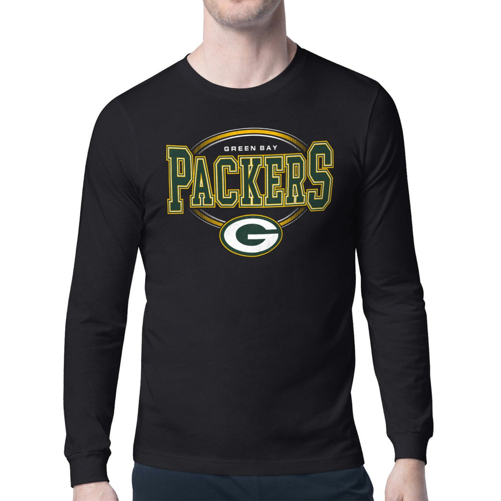 Starter Team Track Graphic Long Sleeve T-Shirt - Green Bay Packers