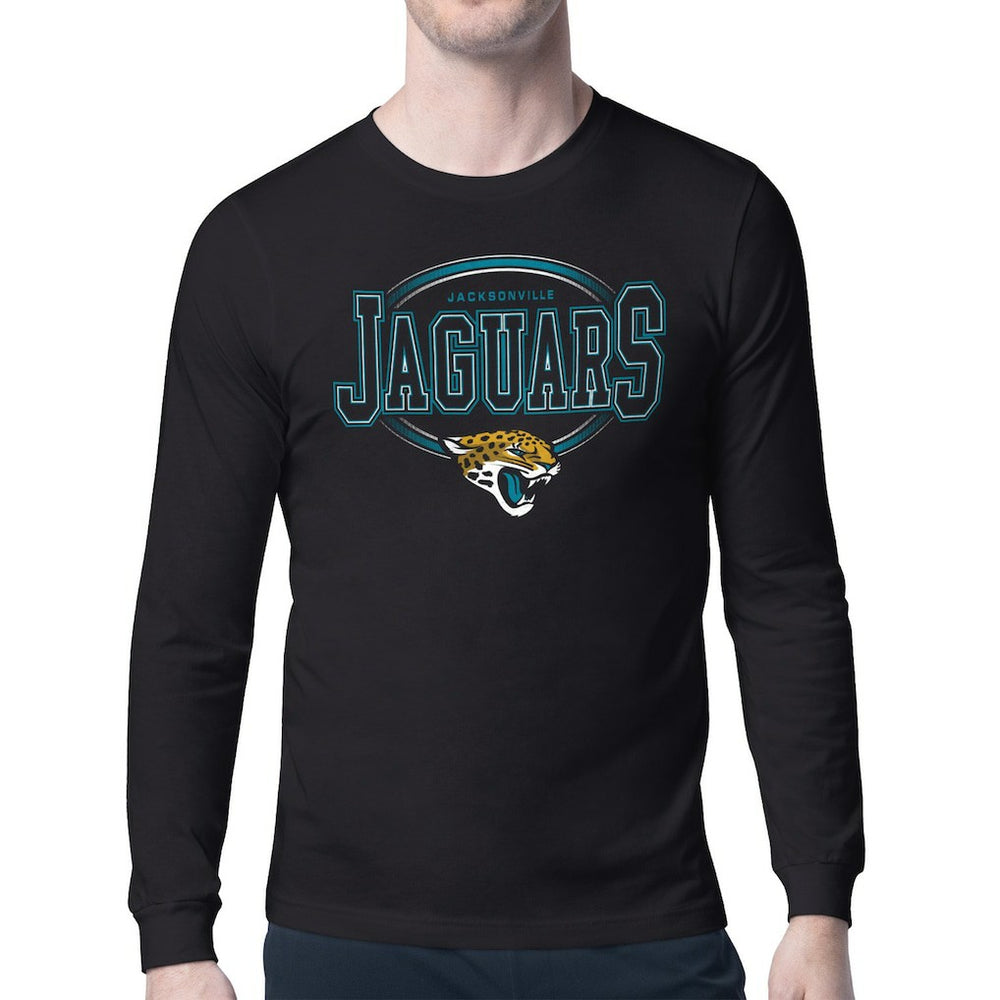 Starter Team Track Graphic Long Sleeve T-Shirt - Jacksonville Jaguars