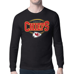Starter Team Track Graphic Long Sleeve T-Shirt - Kansas City Chiefs