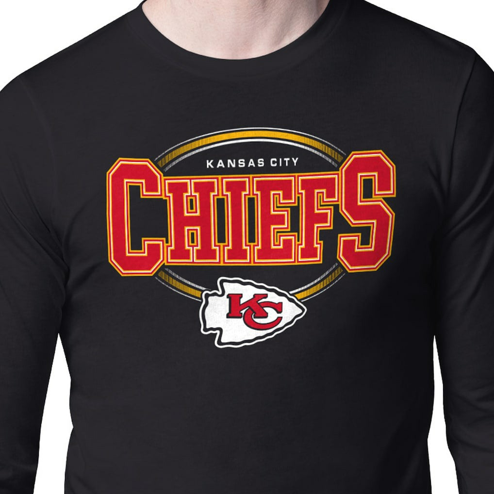 Starter Team Track Graphic Long Sleeve T-Shirt - Kansas City Chiefs