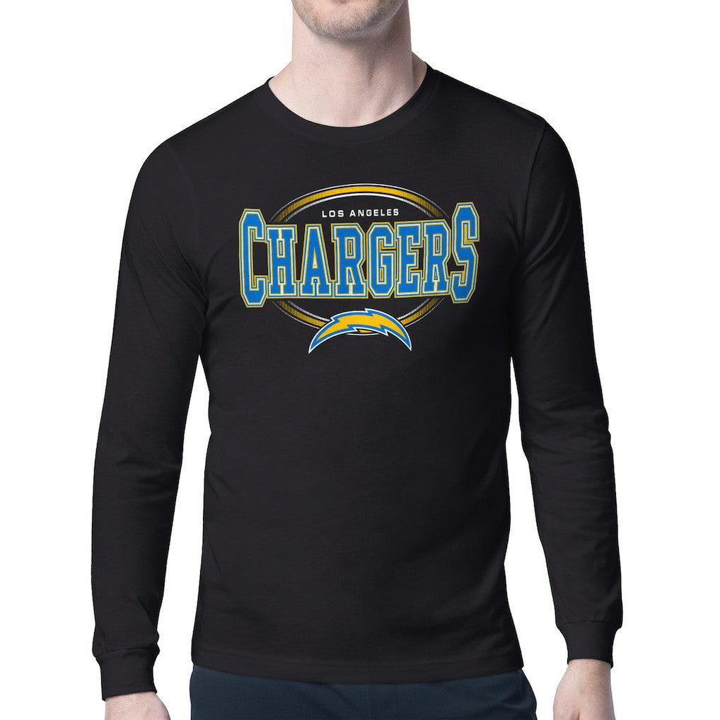 Starter Team Track Graphic Long Sleeve T-Shirt - Los Angeles Chargers