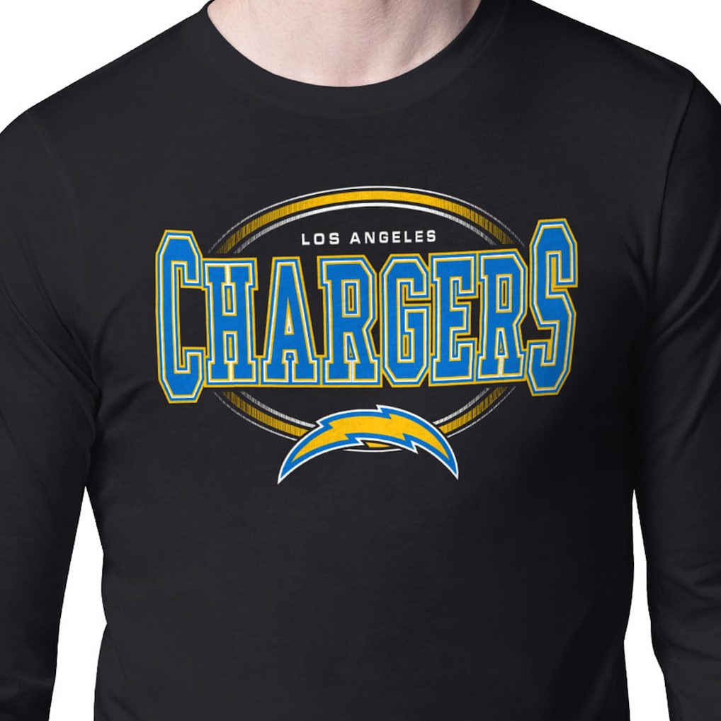 Starter Team Track Graphic Long Sleeve T-Shirt - Los Angeles Chargers