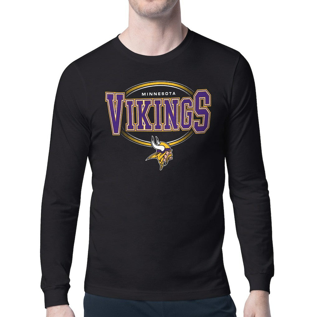 Starter Team Track Graphic Long Sleeve T-Shirt - Minnesota Vikings